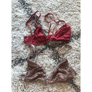 Free People Triangle Bralettes